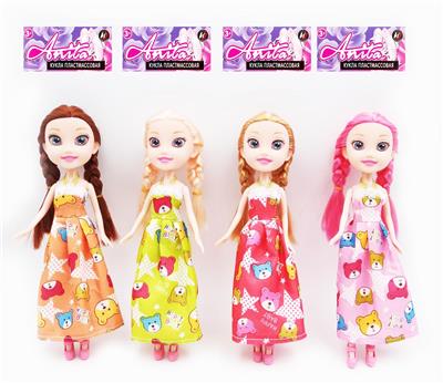 24 CM 5-JOINT 3-D MESH DOLL IN 4 COLORS - OBL886450