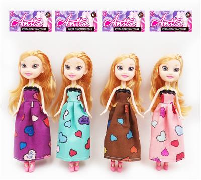 24 CM 5-JOINT 3-D MESH DOLL IN 4 COLORS - OBL886451