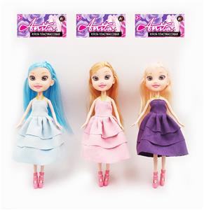 24 CM 5-JOINT 3-D MESH DOLL IN 3 COLORS - OBL886455