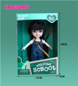 6 INCH 13 JOINT 3D EYES SMILE FACE LEARNING SEASON DOLL REAL BODY - OBL886514