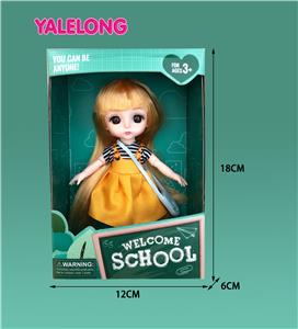 6-INCH 13 JOINT 3D EYE FASHION HIGH SCHOOL DOLL - OBL886539