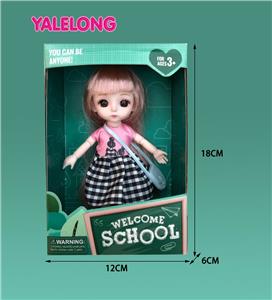 6-INCH 13 JOINT 3D EYE FASHION HIGH SCHOOL DOLL - OBL886540