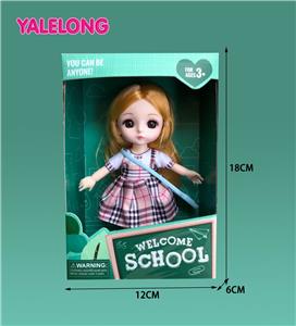 6-INCH 13 JOINT 3D EYE FASHION HIGH SCHOOL DOLL - OBL886544