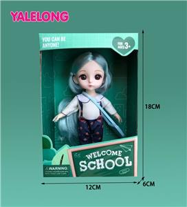 6-INCH 13 JOINT 3D EYE FASHION HIGH SCHOOL DOLL - OBL886545