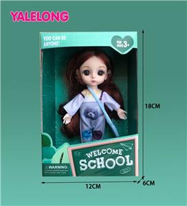6-INCH 13 JOINT 3D EYE FASHION HIGH SCHOOL DOLL - OBL886546