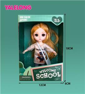 6-INCH 13 JOINT 3D EYE FASHION HIGH SCHOOL DOLL - OBL886548