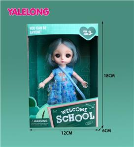 6-INCH 13 JOINT 3D EYE FASHION HIGH SCHOOL DOLL - OBL886551