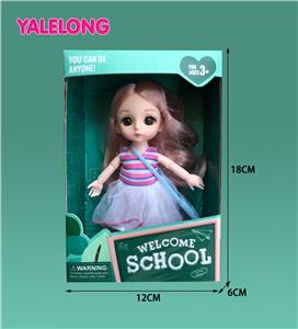 6-INCH 13 JOINT 3D EYE FASHION HIGH SCHOOL DOLL - OBL886556