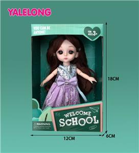 6-INCH 13 JOINT 3D EYE FASHION HIGH SCHOOL DOLL - OBL886557