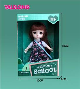 6-INCH 13 JOINT 3D EYE FASHION HIGH SCHOOL DOLL - OBL886558