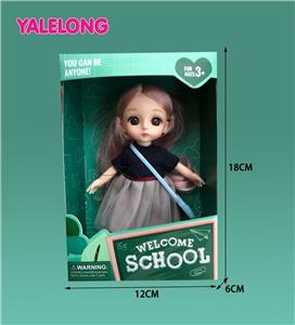 6-INCH 13 JOINT 3D EYE FASHION HIGH SCHOOL DOLL - OBL886559