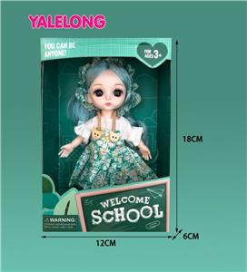 6-INCH 13 JOINT 3D EYE FASHION HIGH SCHOOL DOLL - OBL886564