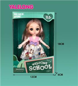 6-INCH 13 JOINT 3D EYE FASHION HIGH SCHOOL DOLL - OBL886566