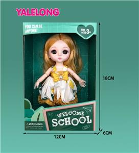 6-INCH 13 JOINT 3D EYE FASHION HIGH SCHOOL DOLL - OBL886567