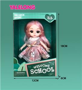 6-INCH 13 JOINT 3D EYE FASHION HIGH SCHOOL DOLL - OBL886568