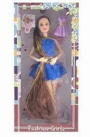 11.5 INCH 11 JOINT REAL LONG HAIR DRESS BARBIE - OBL886817