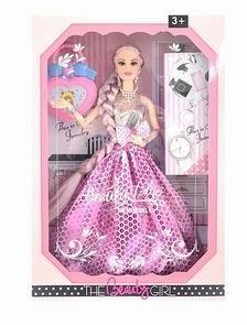11.5-INCH 9-JOINT REAL-LIFE WEDDING DRESS BIG BRAID BARBIE - OBL886820