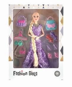 11.5-INCH 9-JOINT BODY DRESS BRAID BARBIE - OBL886823
