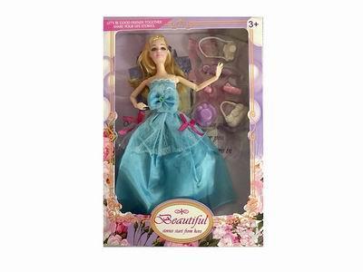 11.5-INCH SOLID BARBIE 9-JOINT WEDDING DRESS - OBL886842