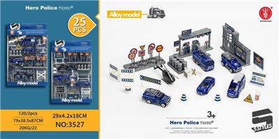 25PCS POLICE-THEMED SCENE SET - OBL887014