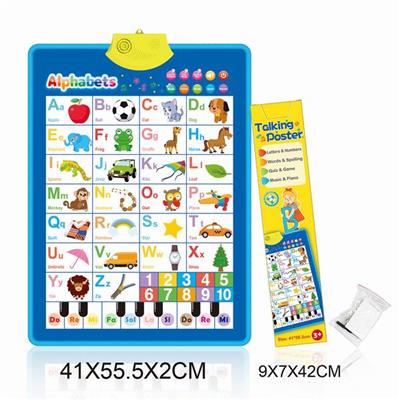 ALPHABET PIANO LEARNING WALL CHART - OBL887140