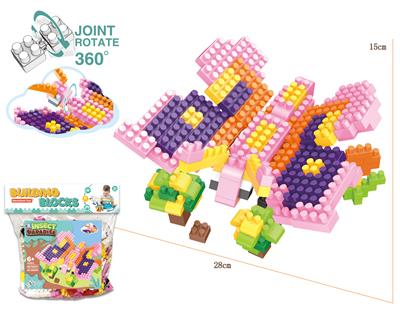 INSECT SERIES BUTTERFLY LARGE PARTICLE BLOCKS (183PCS) - OBL887159