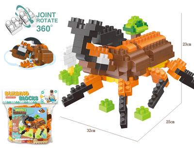 INSECT SERIES UNICORN BIG GRANULE BUILDING BLOCK (203PCS) - OBL887160