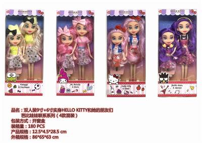DOUBLE-FITTING 96 SOLID HELLOKITTY AND HER FRIENDS BARBIE CONTACT SERIES - OBL887402
