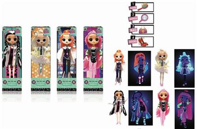 9TH GENERATION LIMITED EDITION OMG: LOL 10 INCH 12 JOINT REAL BIG HEAD SURPRISE DOLL - OBL887414