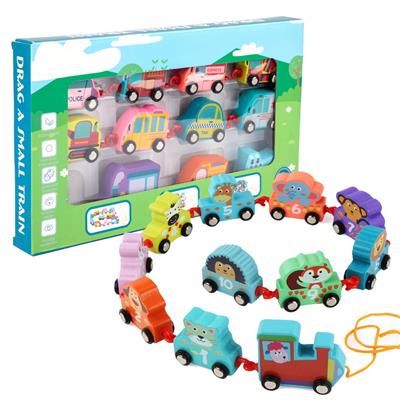 WOODEN CARTOON DRAG TRAIN (FOREST ANIMAL) - OBL887588