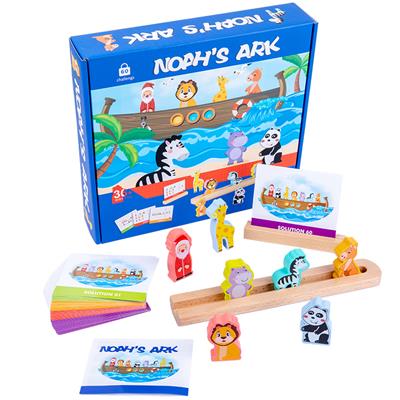 WOODEN NOAHS ARK SORT OF BUILDING BLOCKS GAME - OBL887620