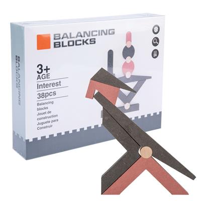 WOODEN FREE COMBINATION BALANCE BUILDING BLOCK 38PCS - OBL887643