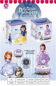 电动万向灯光索菲亚公主音乐台 - OBL887901