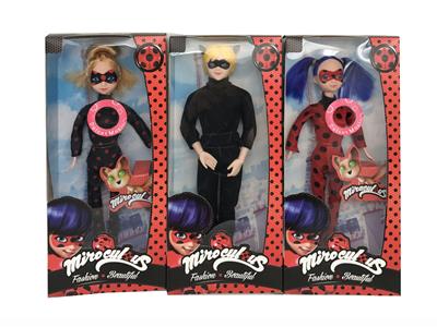 11 INCH SOLID LADYBUG GIRL WITH THEME MUSIC BOYS 3 MIX - OBL888060