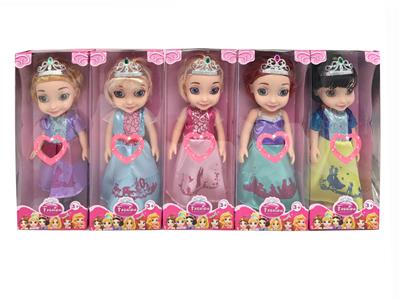 14 INCH 3D EYE 6 PRINCESS GLUE BODY WITH MUSIC 5 MIXED - OBL888067