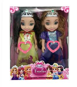 14 INCH 3D EYE 6 PRINCESS ENAMEL BODY WITH MUSIC 3 MIXED - OBL888077