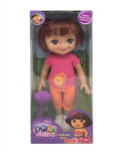 20 INCH DORA WITH COMB AND THEME MUSIC - OBL888080