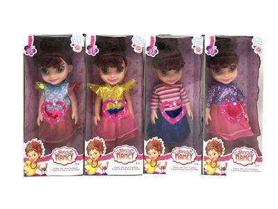 14 INCH 3D EYE ENAMEL BODY NANCY DOLL WITH DANCE MUSIC 4 MIXED - OBL888100
