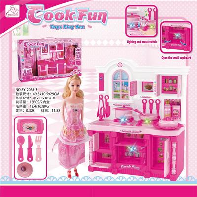 KITCHEN SERIES AND BARBIE BARBIE COLOR LIGHTING SOUND - OBL888222
