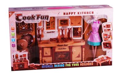 KITCHEN SERIES AND KITCHEN BARBIE BROWN LIGHT SOUND - OBL888232