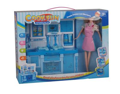 KITCHEN SERIES AND KITCHEN BARBIE BLUE LIGHT SOUND - OBL888233