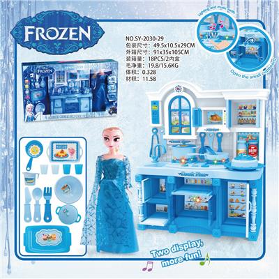 KITCHEN SERIES AND MATCHING AND BARBIE ICE AND SNOW WONDERLAND LIGHTING SOUND (THREE LIGHTS) - OBL888247