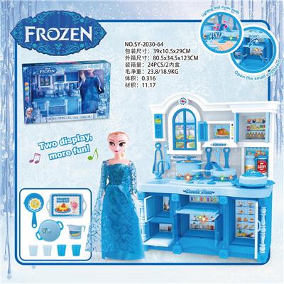KITCHEN SERIES AND MATCHING AND BARBIE ICE AND SNOW WONDERLAND LIGHTING SOUND (THREE LIGHTS) - OBL888248