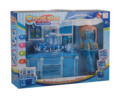 KITCHEN SERIES AND MATCHING SOUND WITH BARBIE BLUE LIGHT - OBL888251