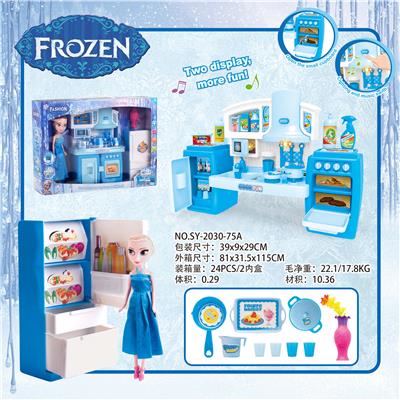 SPLIT CABINET, 9-INCH BARBIE AND MATCHING ICE AND SNOW WONDERLAND LIGHTING SOUND - OBL888340