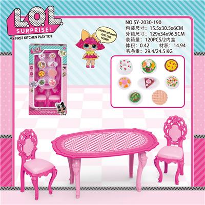 TABLES AND CHAIRS AND FOOD ACCESSORIES LOL TWO MIXED TURN - OBL888527