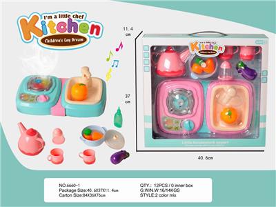 Smoking music stove, pressing water washbasin set - OBL888642