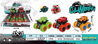 1: 36 alloy inertia stunt vehicle (monochrome) - OBL888705