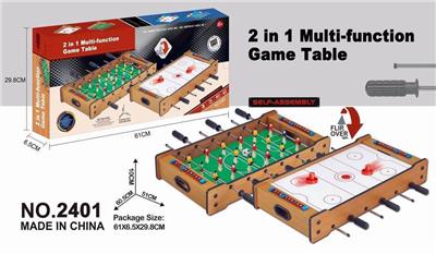 Wooden football ice hockey 2 in 1 - OBL888846