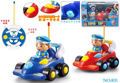 F1版二通无线遥控小警车 - OBL888924